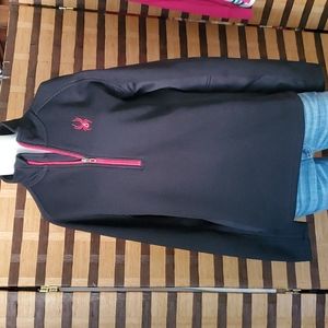 SPYDER fleece lined  half zip jacket
